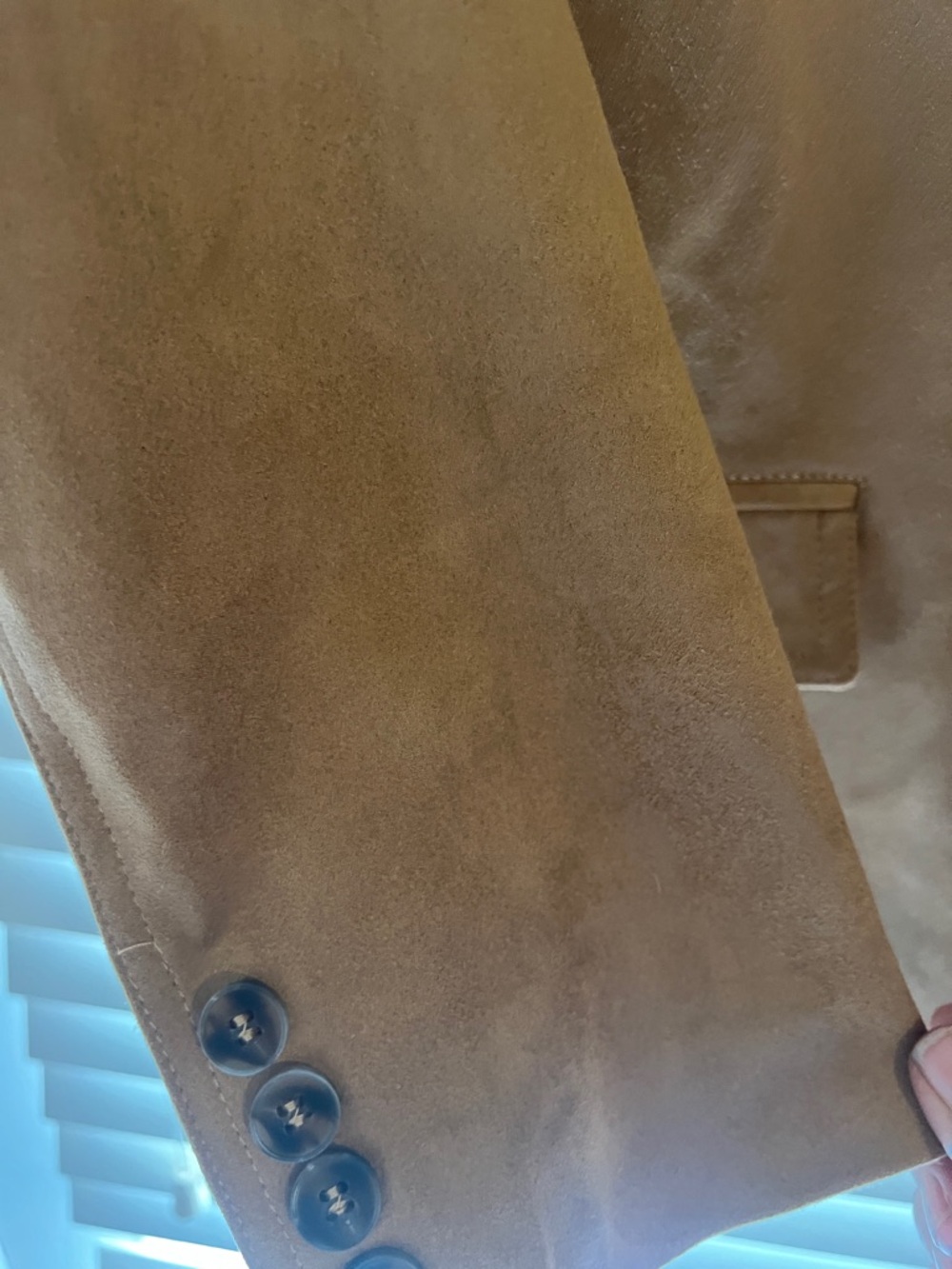 Altar'd State Tan Leather Blazer Jacket - Picture 3 of 6
